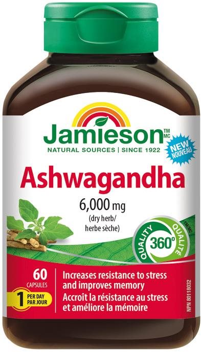 JAMIESON Ashwagandha 60 kapslí