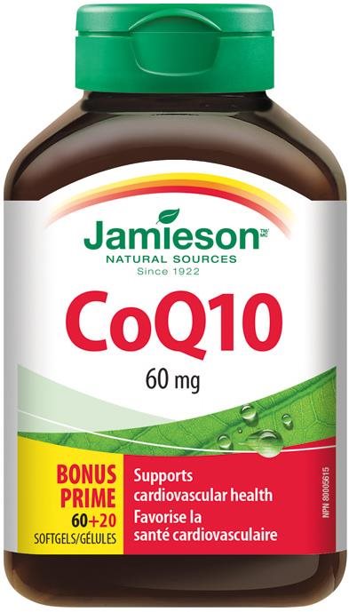 JAMIESON Koenzym Q10 60 mg 60 + 20 kapslí