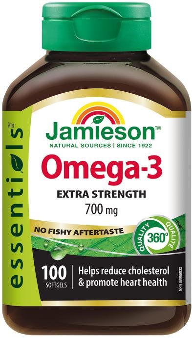 JAMIESON Omega-3 Extra 700 mg 100 kapslí