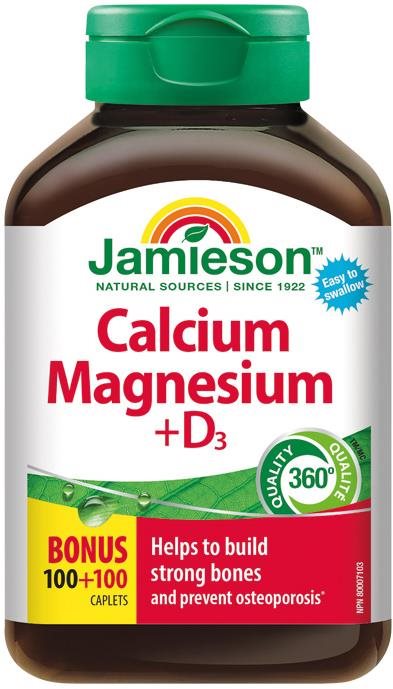 JAMIESON Vápník Hořčík a vitamín D3 200 tablet