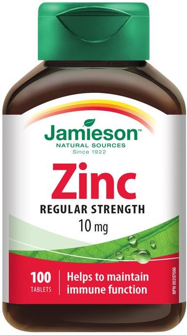 Jamieson Zinek 10 mg 100 tablet
