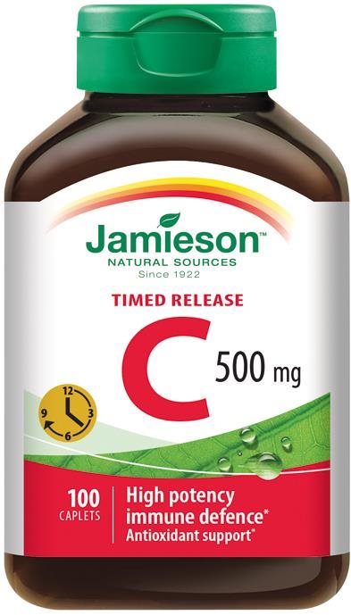 JAMIESON Vitamín C 500 mg s postupním uvolňováním 100 tablet