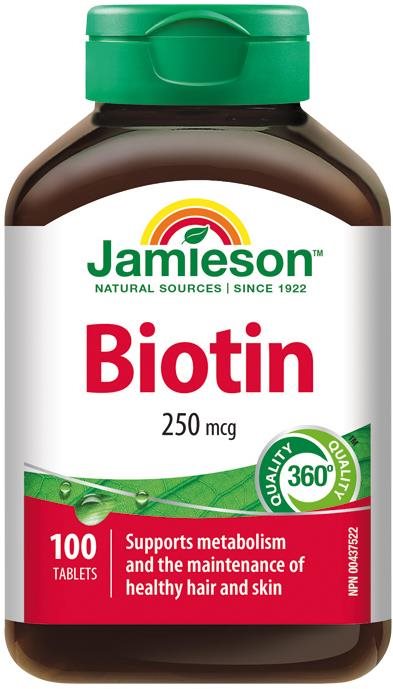 JAMIESON Biotin 250 mcg 100 tablet