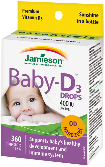 Jamieson Baby-D3 400 IU kapky 11,7 ml