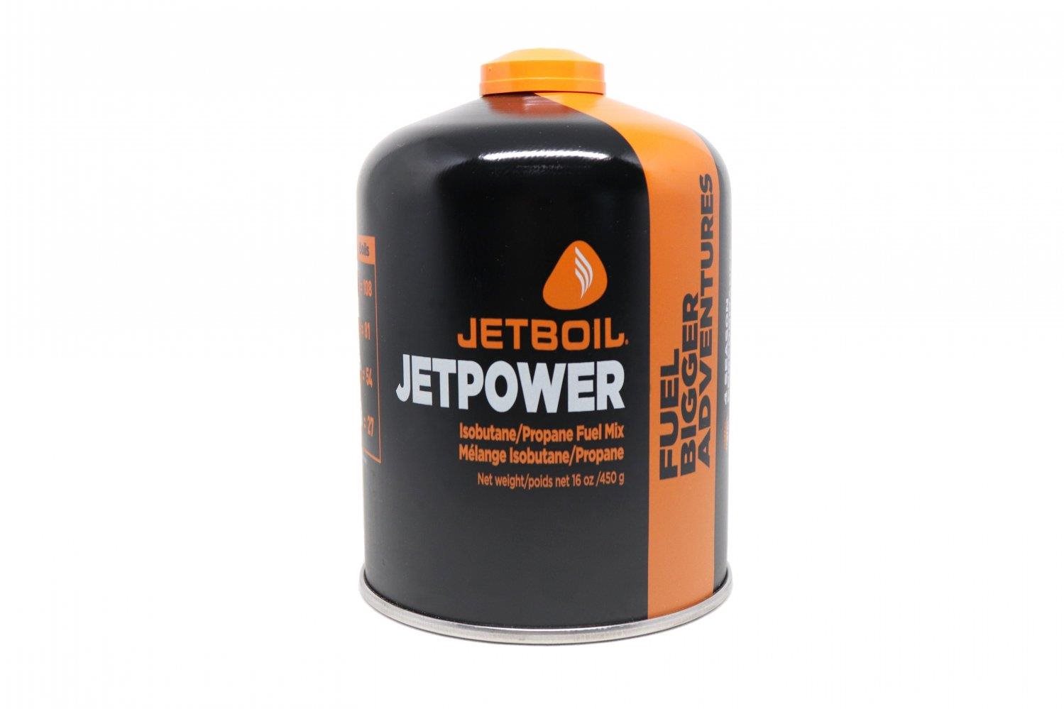 Jetboil JETPOWER FUEL - 450GM Plynová kartuše, oranžová, velikost