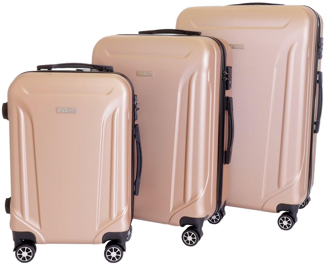 Sada 3 kufrů T-class 796, M, L, XL, ABS, TSA zámek (champagne)