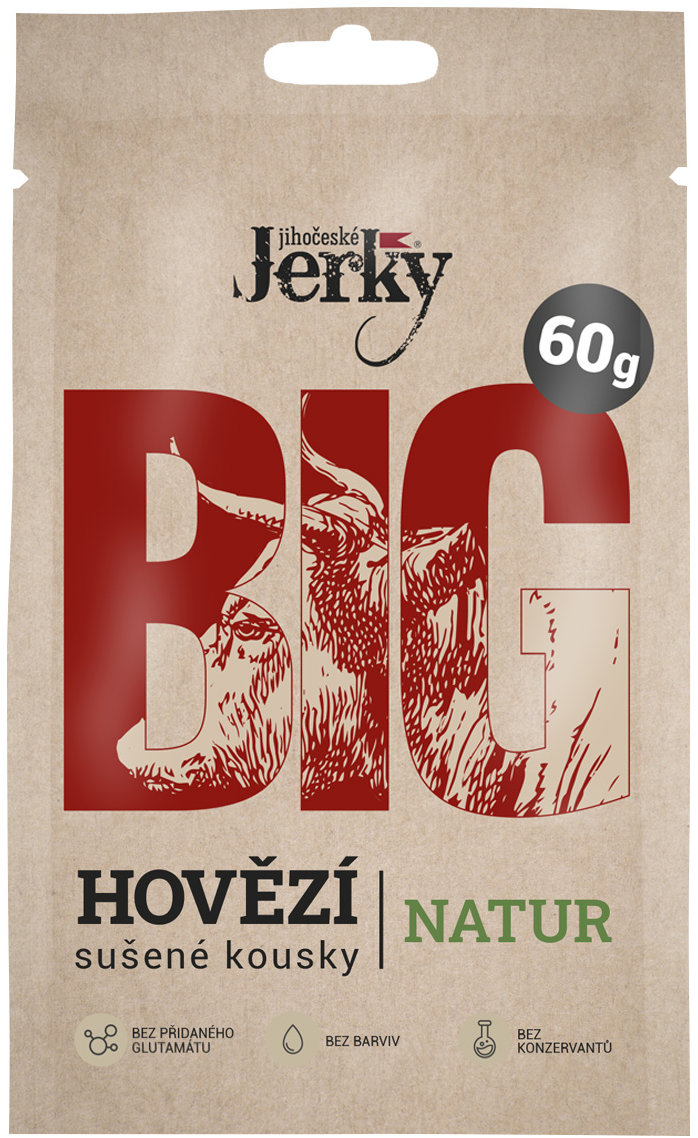 Jihočeské Jerky Hovězí natur Big 60 g