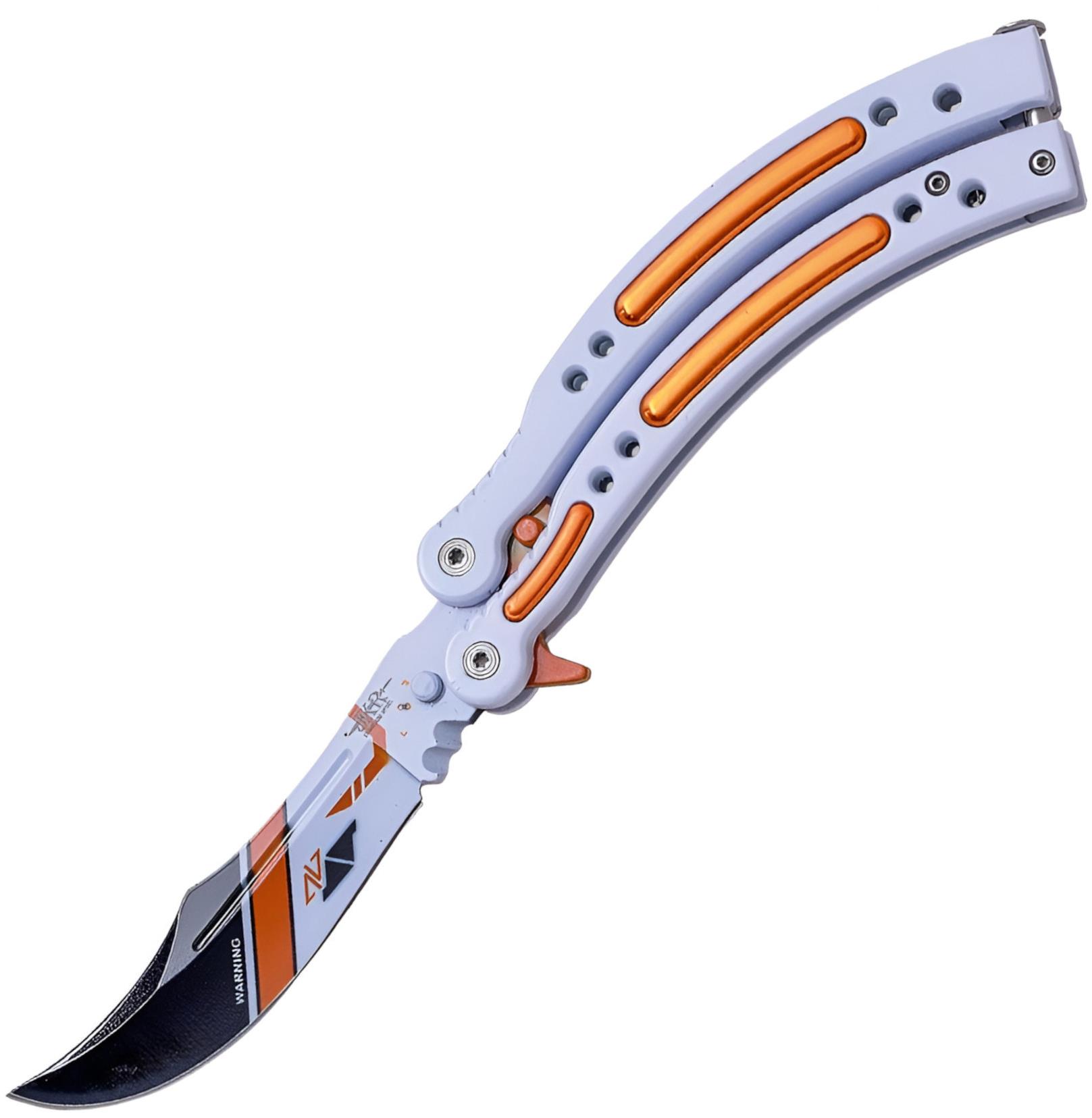 JKR Motýlek, 10 cm, Counter Strike GO, oranžovo-fialový