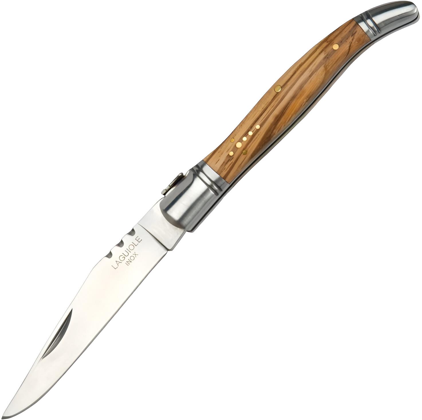 JKR Tradiční španělský zavírací nůž, 10 cm, olivové dřevo