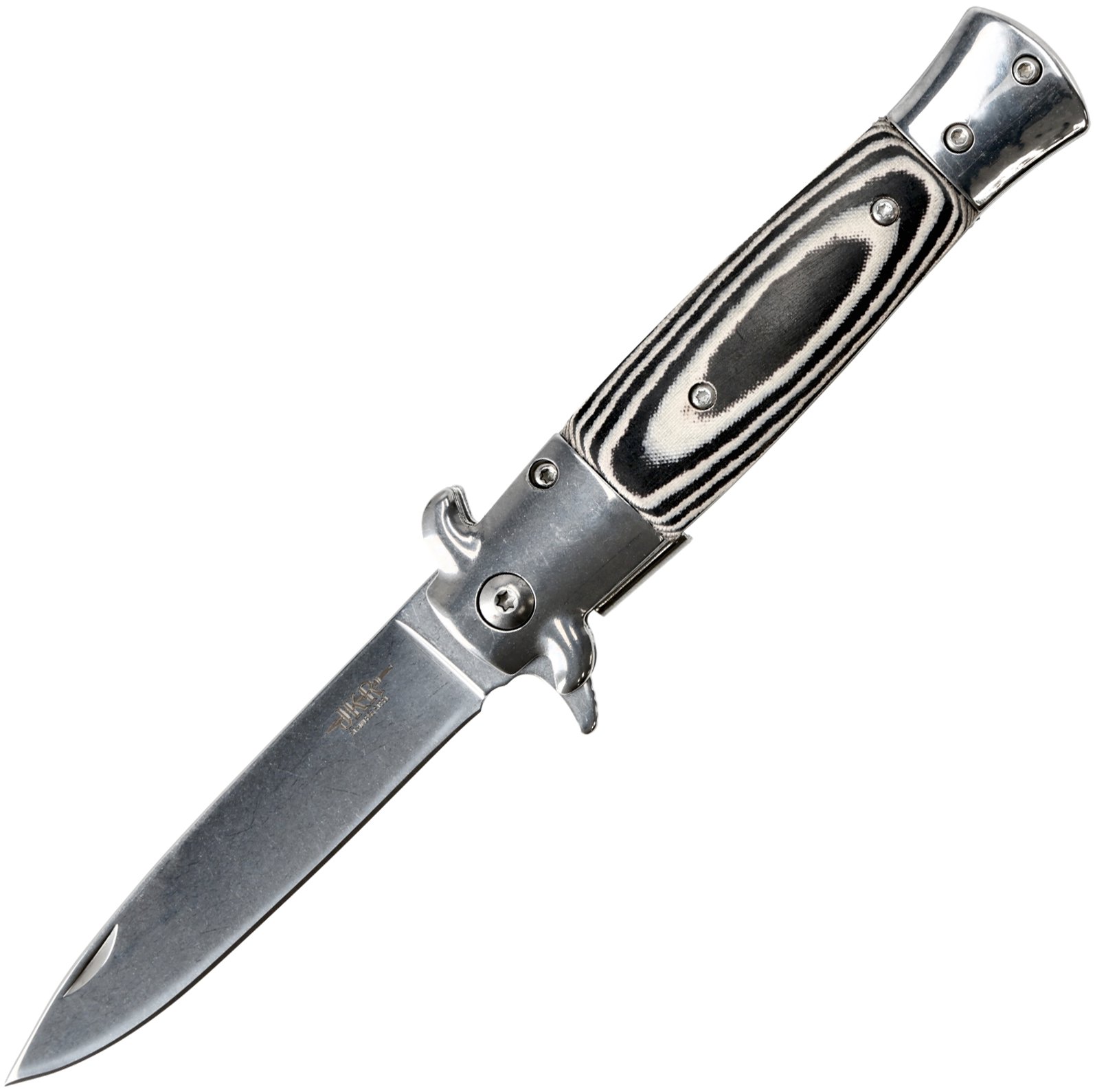 JKR Zavírací nůž 88 cm micarta, černobílý