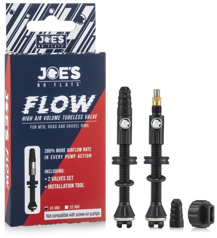 Joe's Flow High Air Volume Valve 45mm - Pair