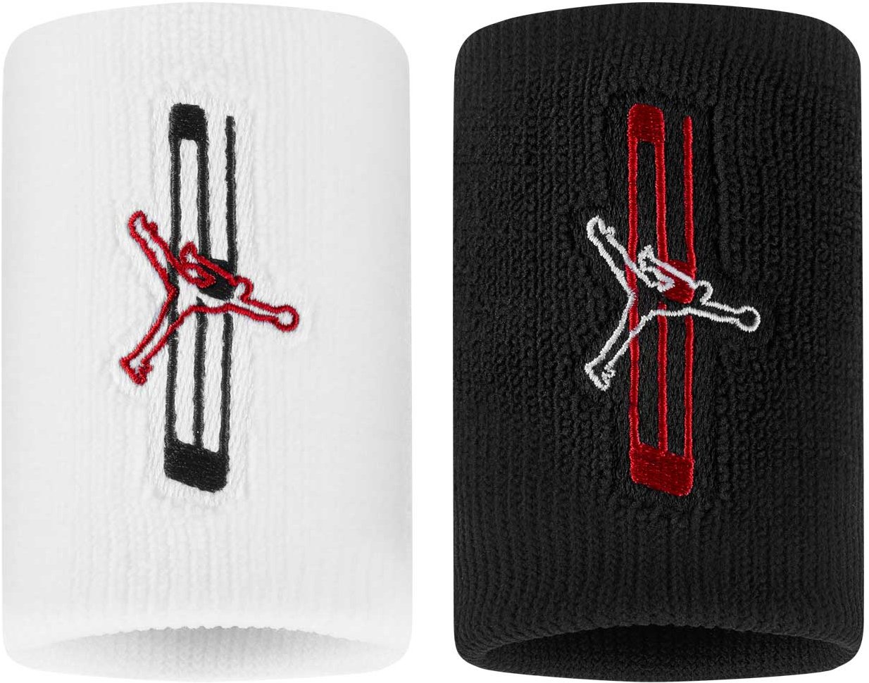 Jordan Jumpman potítka na zápěstí černá/bílá/červená 2 ks