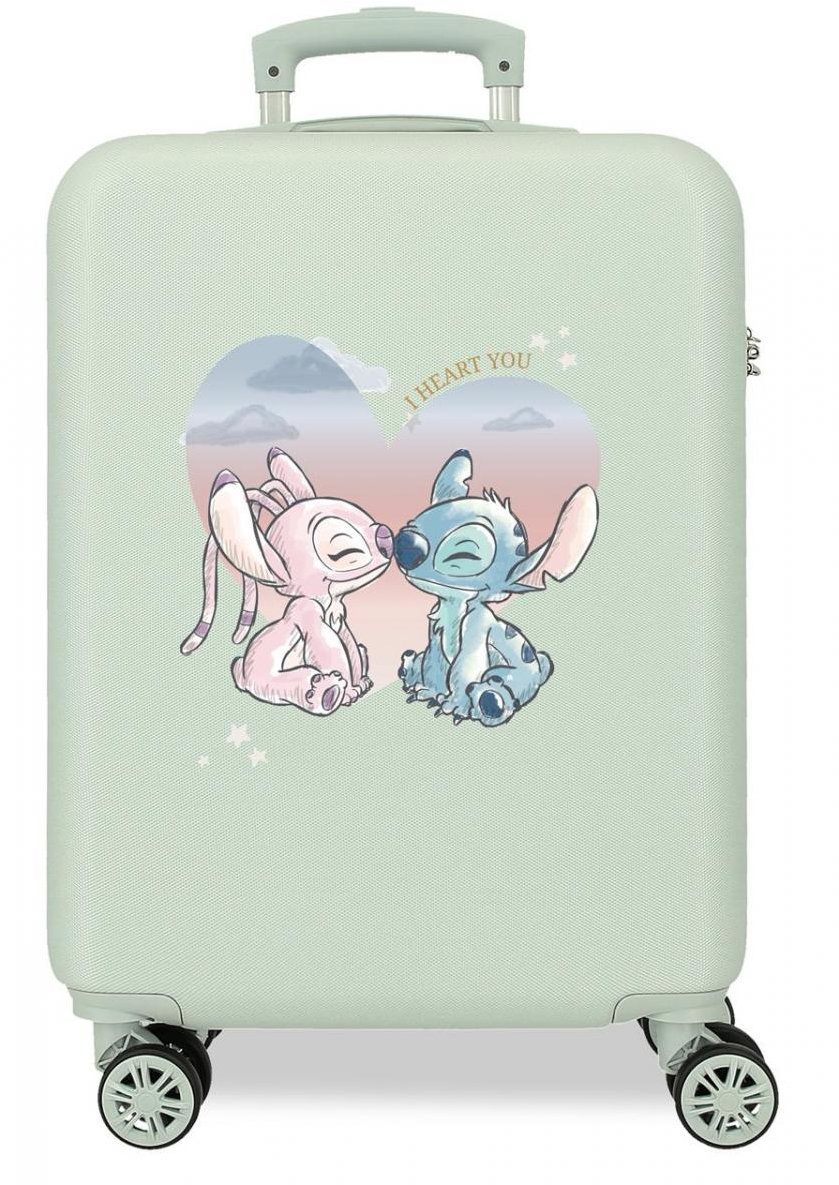 Joummabags Lilo a Stitch 55 cm, I Heart you, mintový