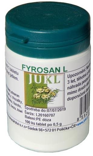 Jukl - Fyrosan L 100 tab.