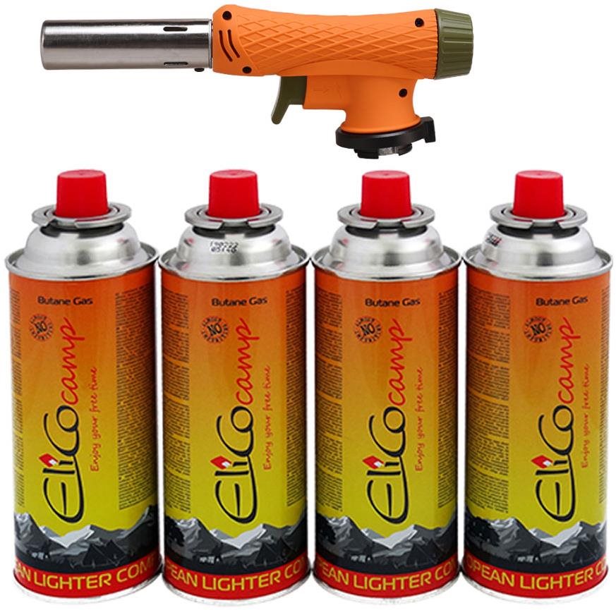 MK OUTDOOR plynový hořák + 4 kartuše