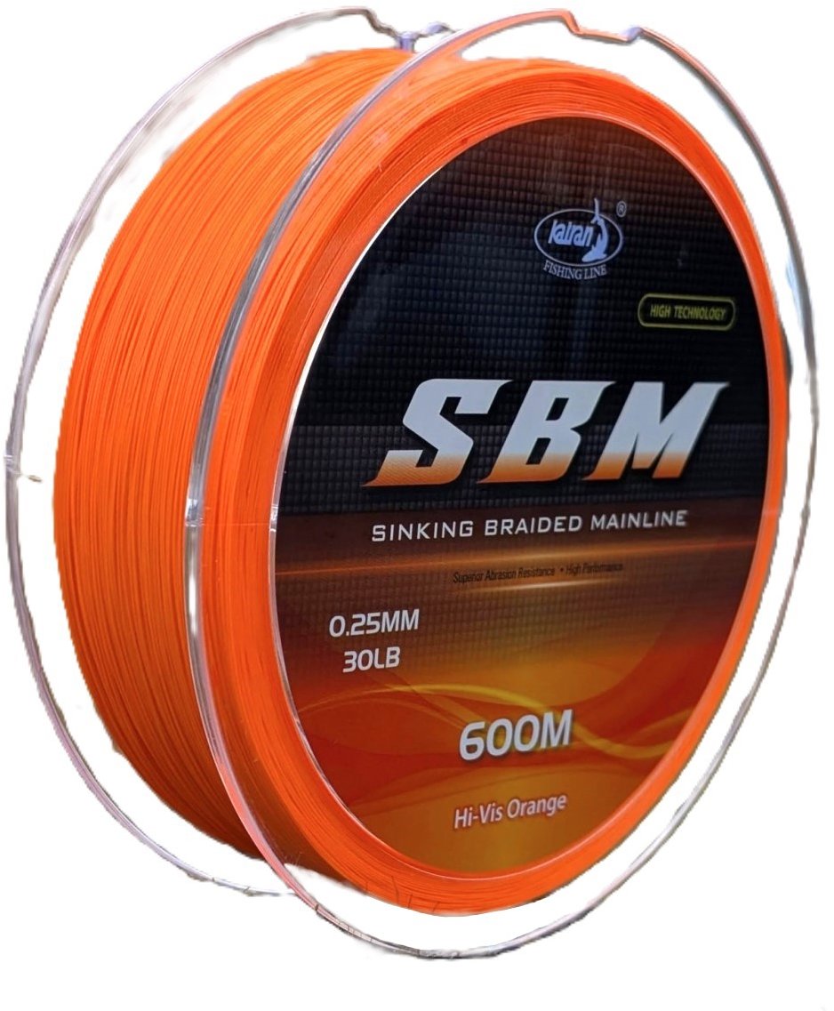 Katran Šňůra Sinking Braided Mainline SBM Orange 600 m 0,25 mm 13,6 kg