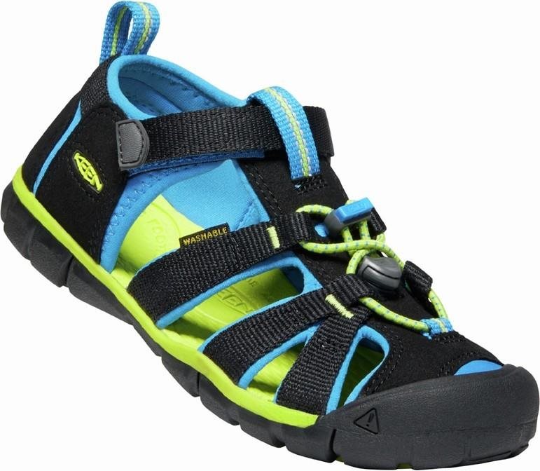 Keen Seacamp Ii Cnx Children black/brilliant blue EU 24