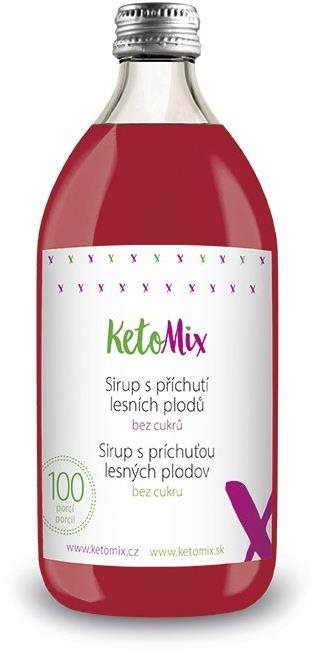 KetoMix Sirup s příchutí lesních plodů, bez cukru (100 porcí)
