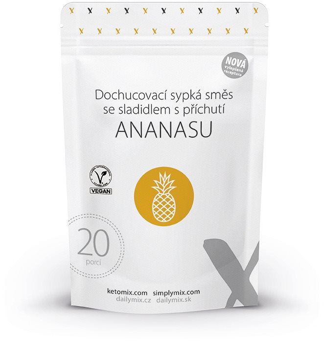 KetoMix Dochucovací směs nové generace s příchutí ananasu (20 porcí)