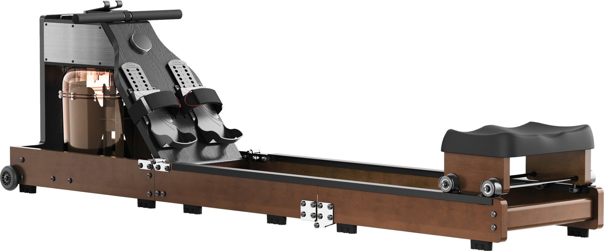 KING SMITH Trifold Water Rowing Machine RMWR10F Walnut