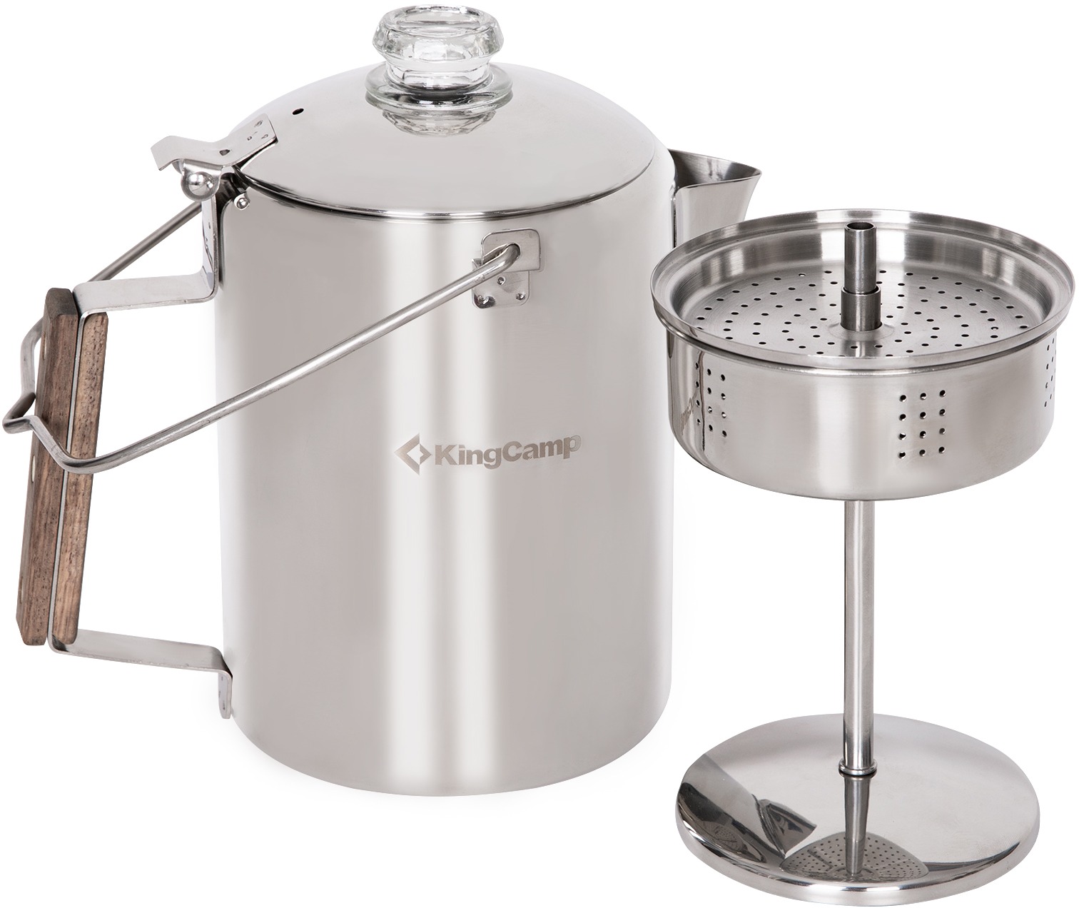 KingCamp 9 Cup stainless steel coffee pot