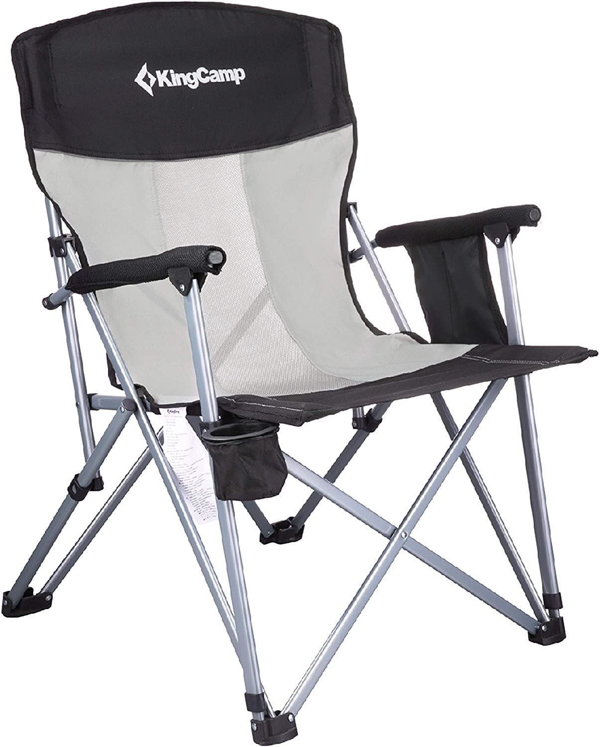 KingCamp Comfort Hard Arm Chair black/mediumgrey