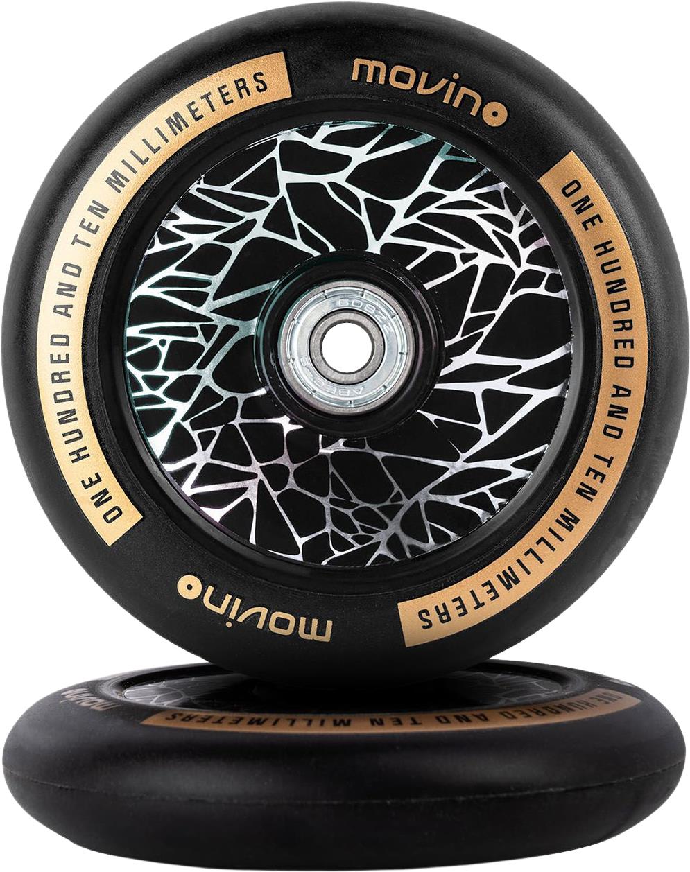 Movino Náhradní kolečka na freestyle koloběžku Movino MANIAC Gold, 110 mm, 2 ks