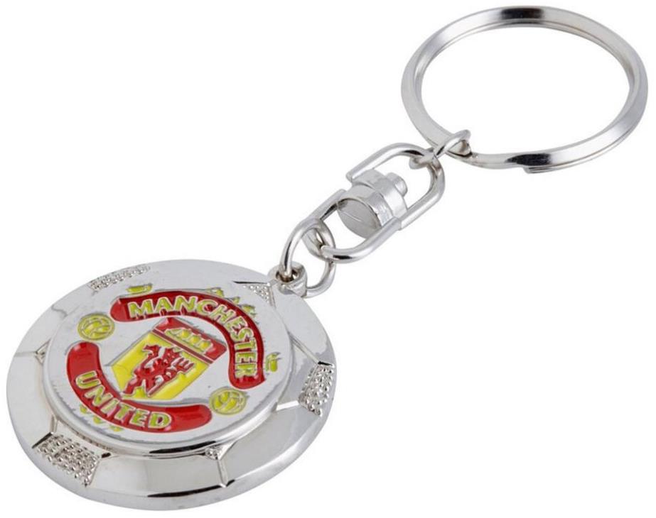 Manchester United FC: Silver Ball With Crest - přívěsek na klíče