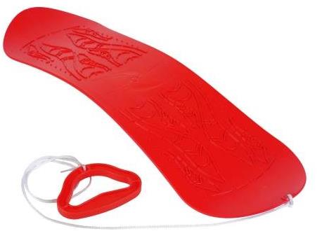Plastkon Kluzka - dětský Snowboard/Skyboard červená