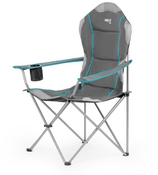 NC3080 SV.ŠEDÉ SKLÁDACÍ KŘESLO NILS CAMP