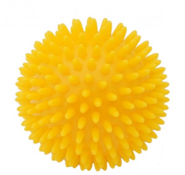 Kine-MAX Pro-Hedgehog Massage Ball - žlutý