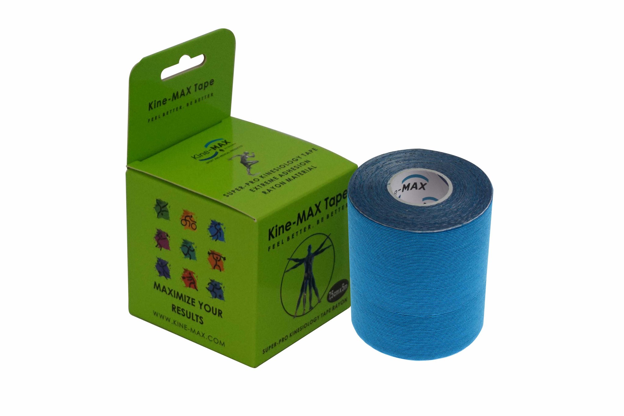 Kine-MAX Tape Super-Pro Rayon 7,5 cm modrý