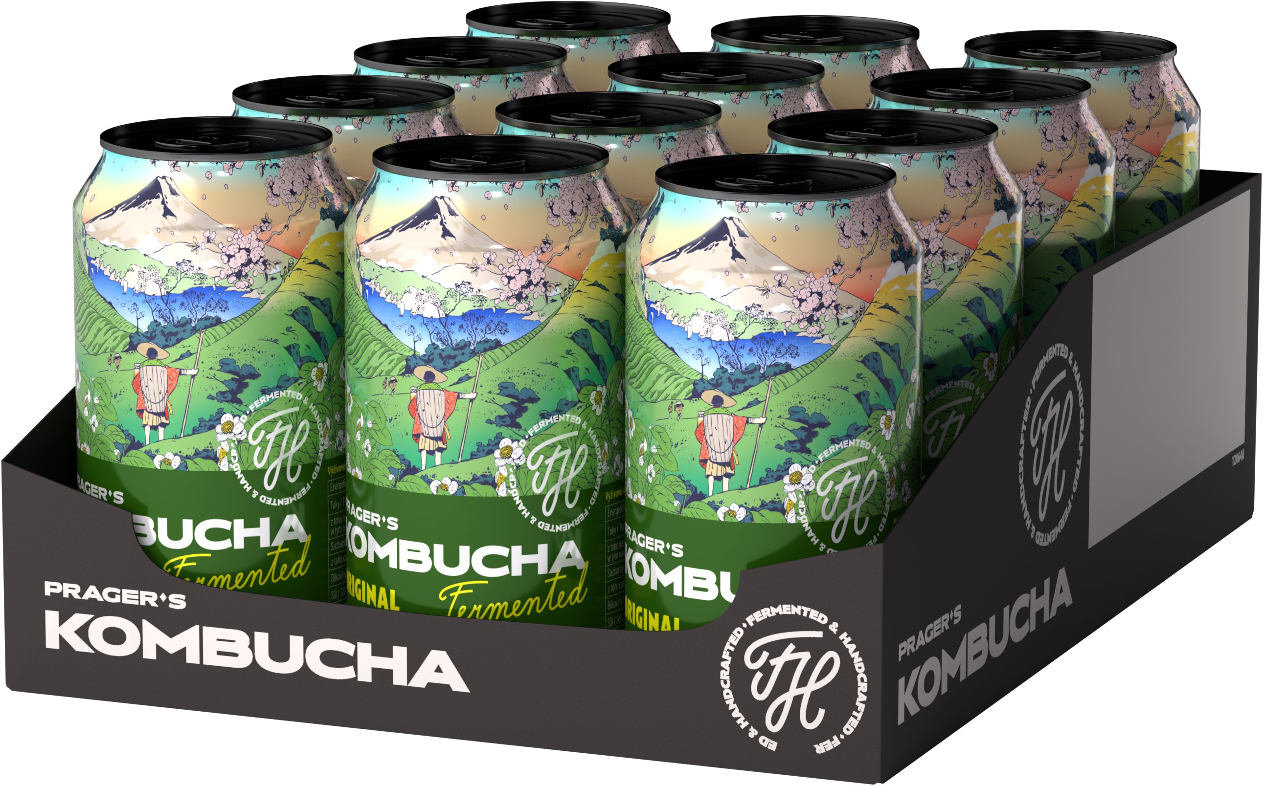 PRAGER'S Kombucha Original 12 × 0,33 l