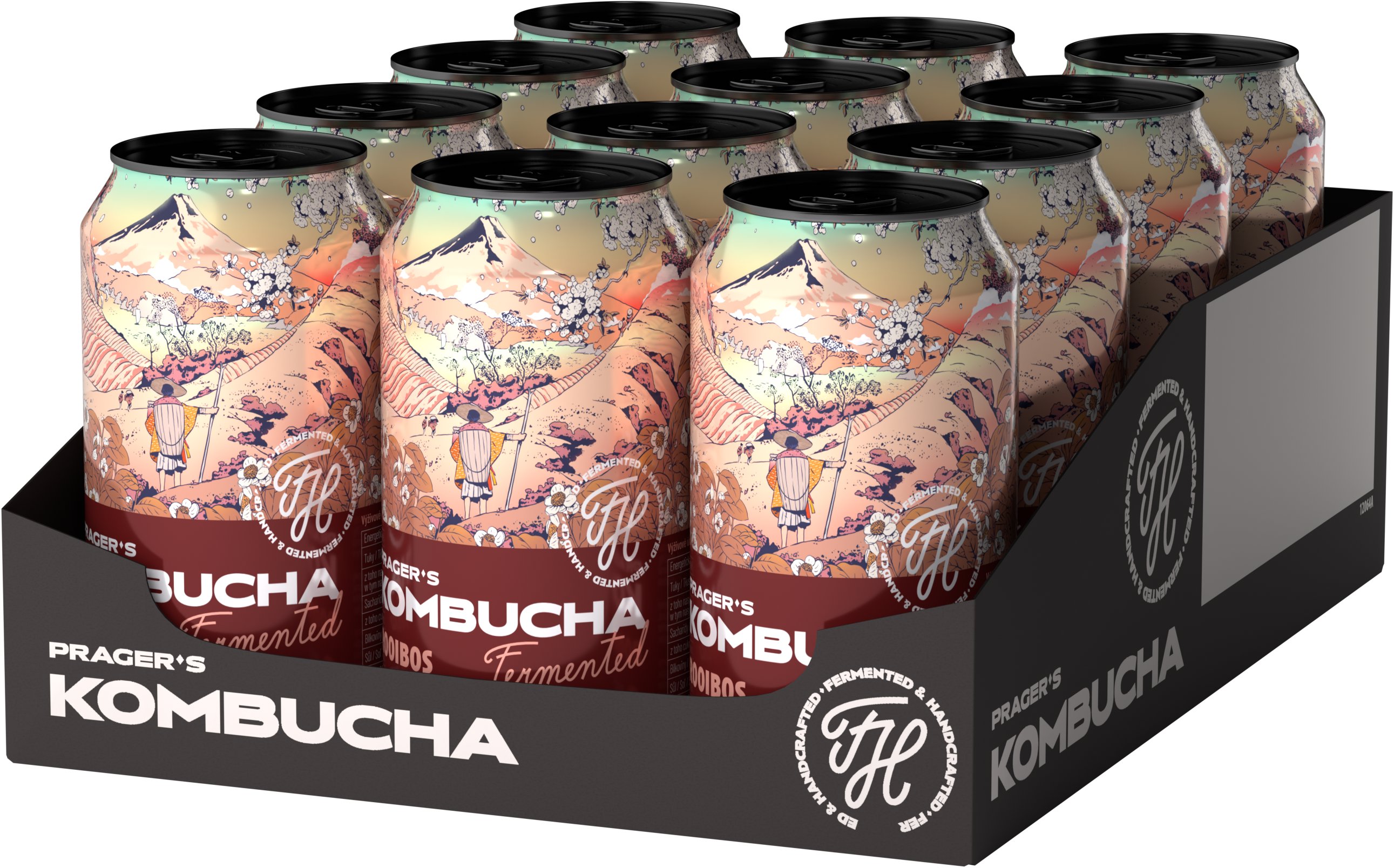 PRAGER'S Kombucha Roibos 12 × 0,33 l