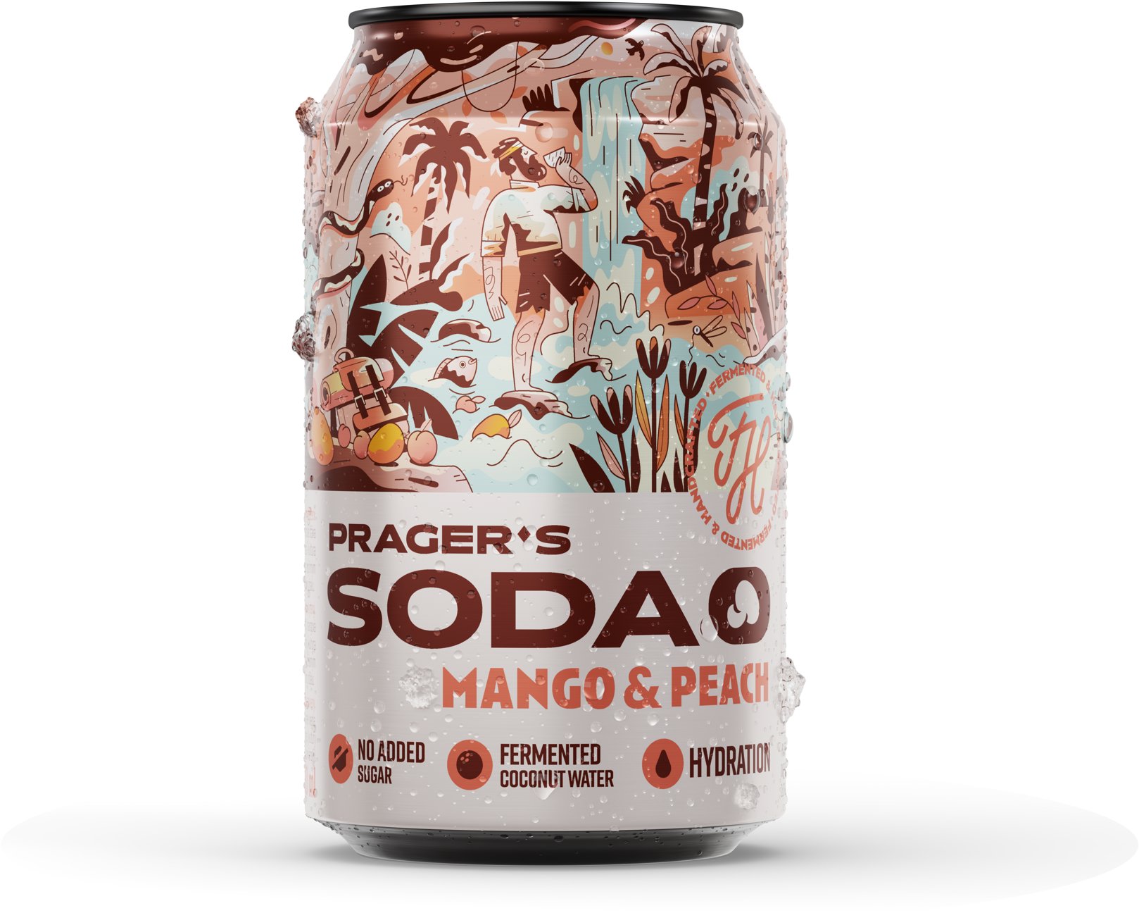 PRAGER'S Soda Mango & Peach 0,33 l plech