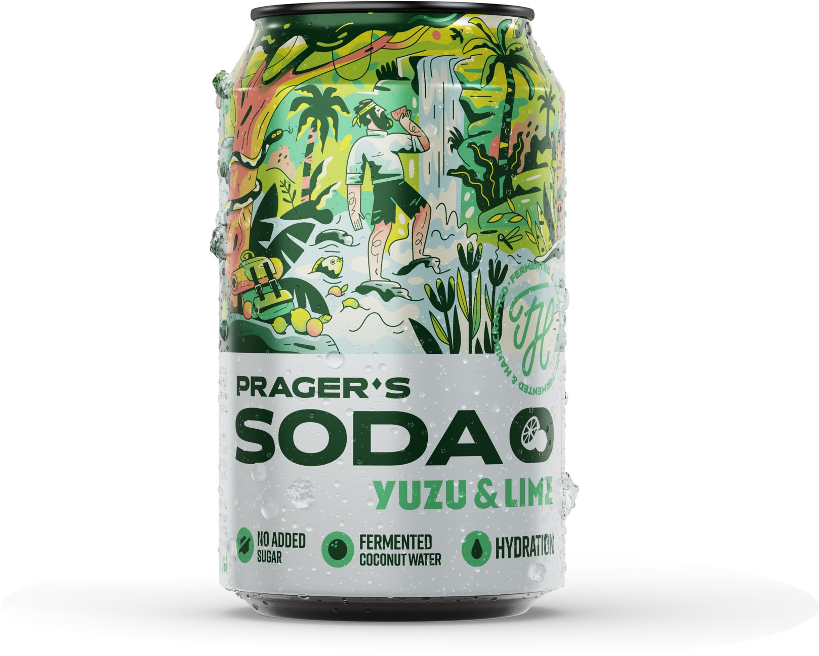 PRAGER'S Soda Yuzu & Lime 0,33 l plech