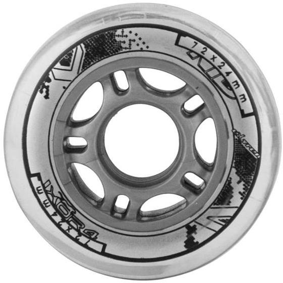 NILS EXTREME Kolečka PU 72 × 24 čiré, 4 ks