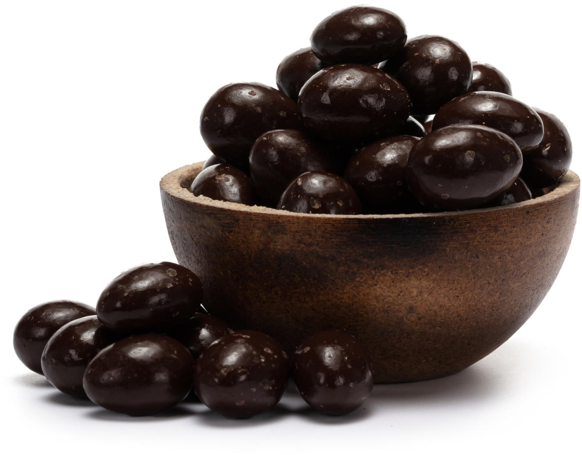 GRIZLY Mandle v hořké čokoládě 500 g