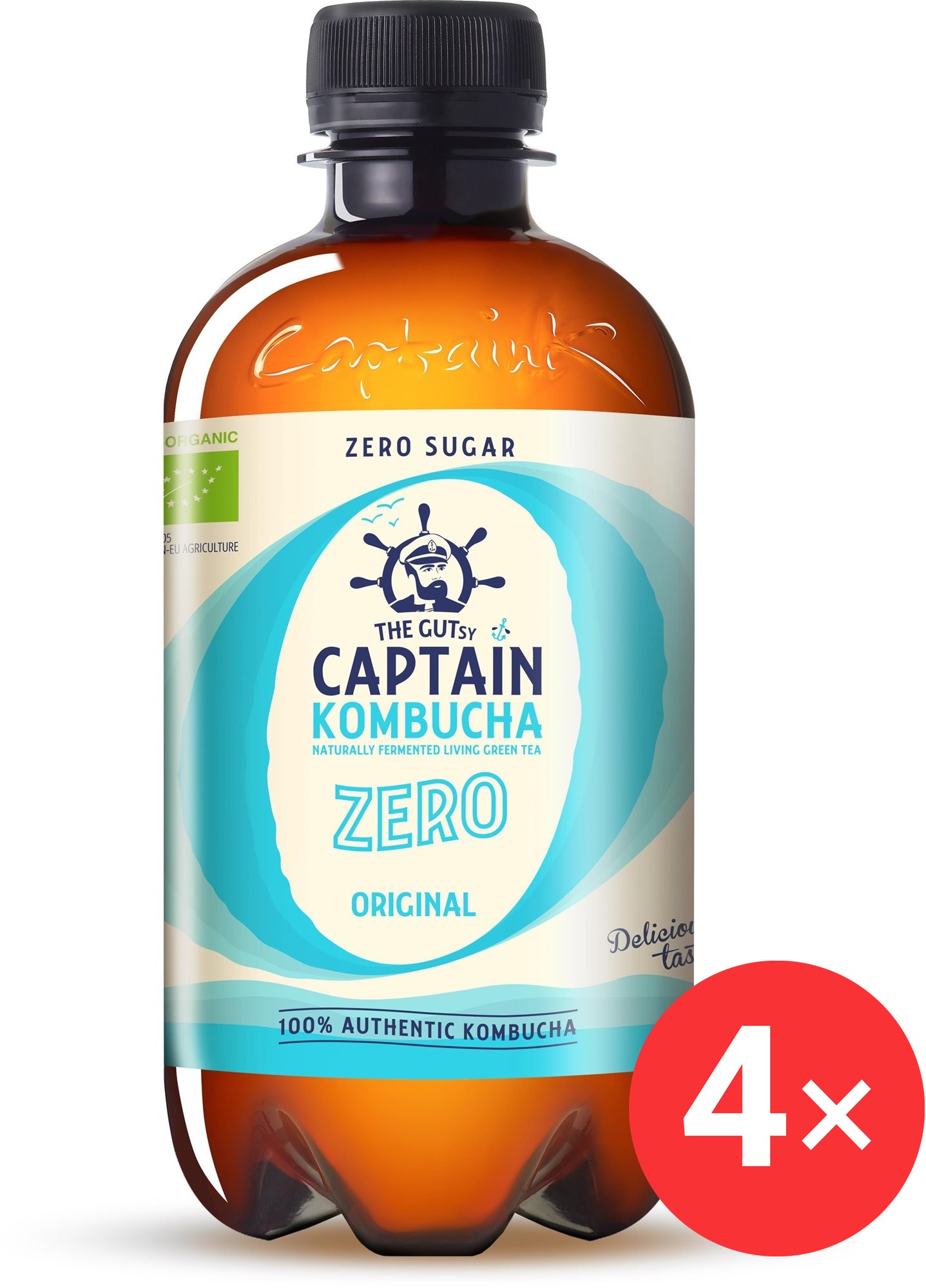 Captain Kombucha ZERO Original 4 x 400 ml
