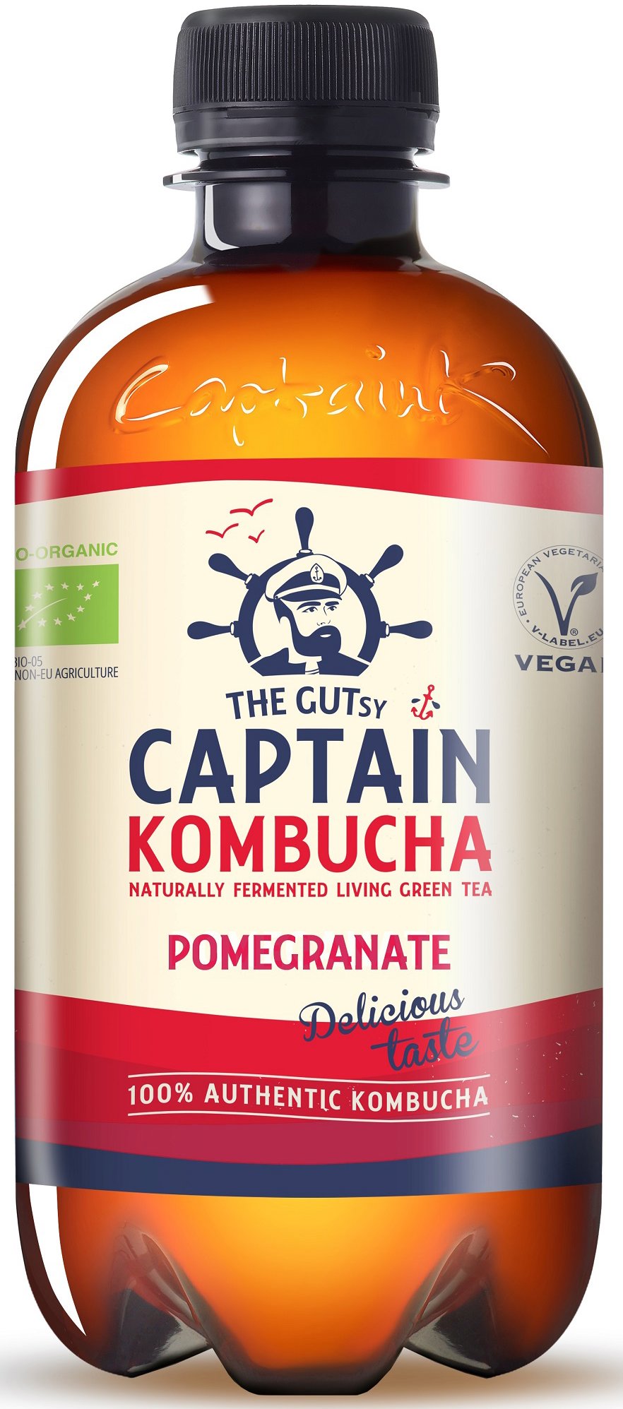 Captain Kombucha Granátové jablko 400 ml