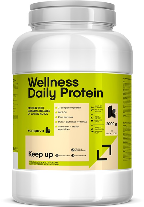 Kompava Wellness Daily Protein 2000g, vanilka
