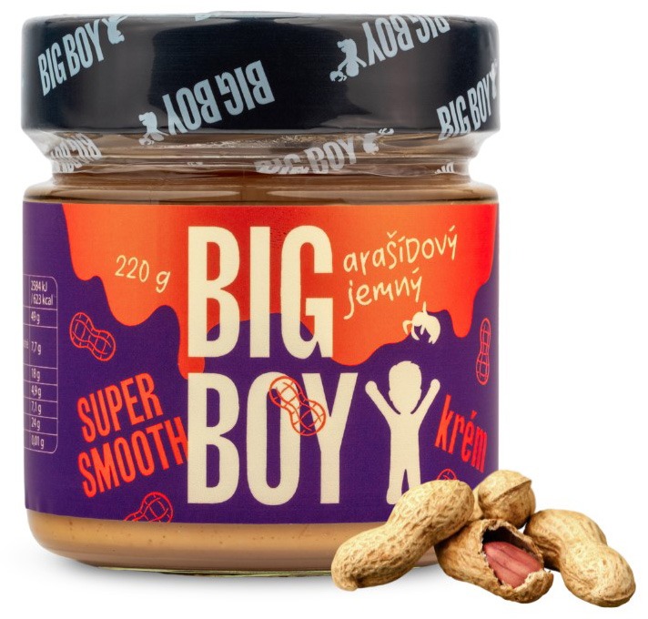 BIG BOY Arašídový krém jemný 220g