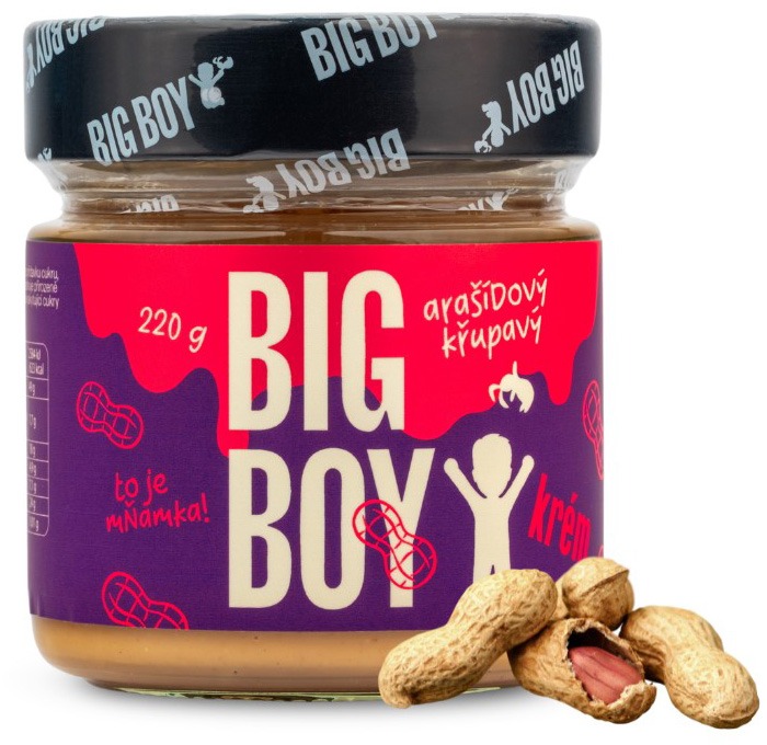 BIG BOY Arašídový krém křupavý 220g
