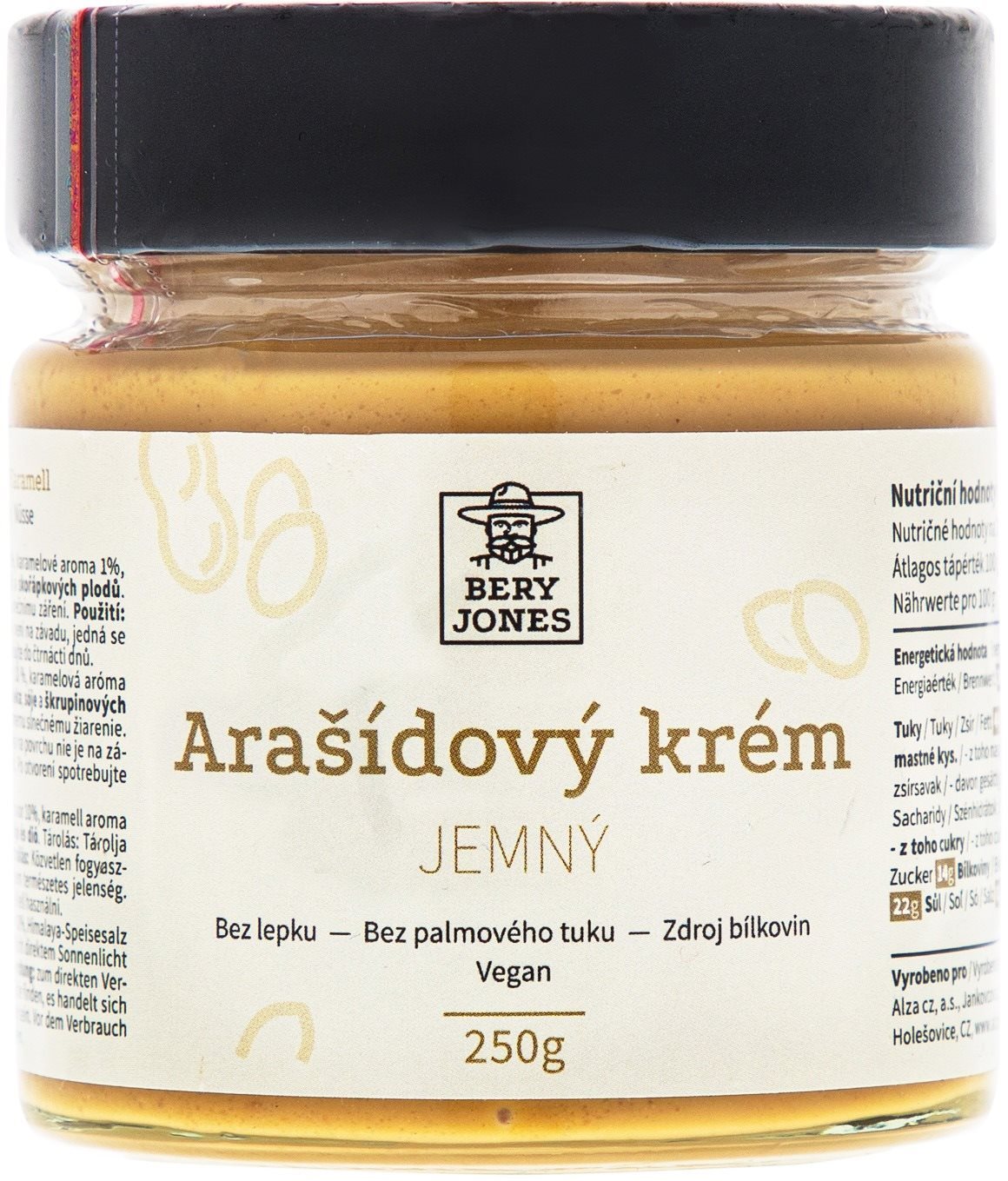Bery Jones Arašídový krém jemný 250g