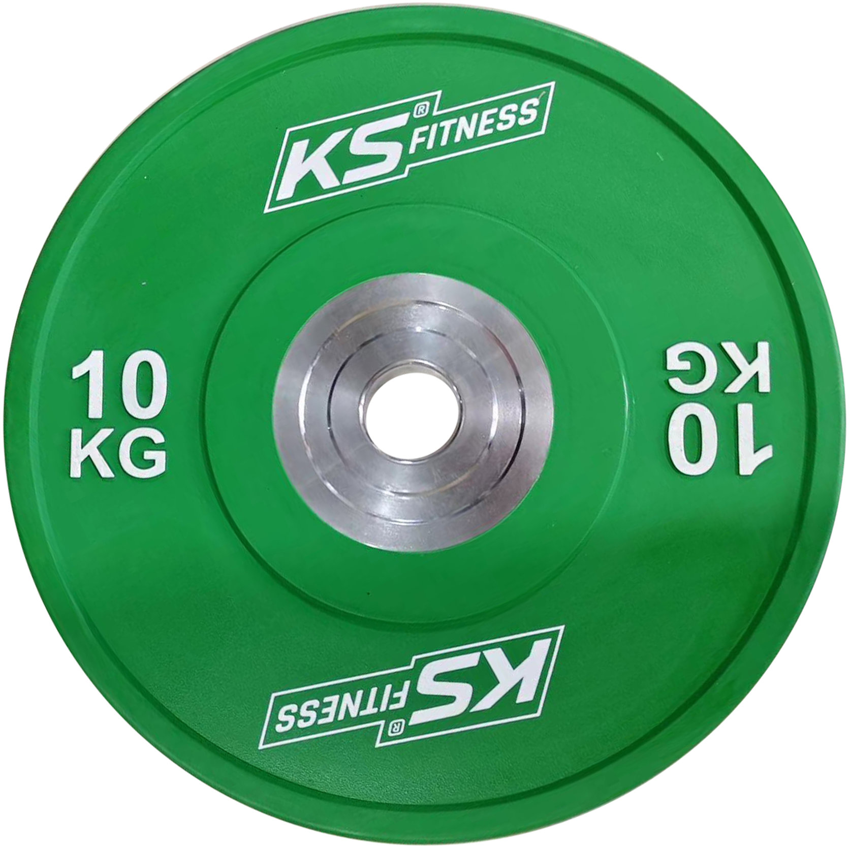 KUBIsport Celogumový kotouč s ocelovým středem 10 kg, průměr 50 mm