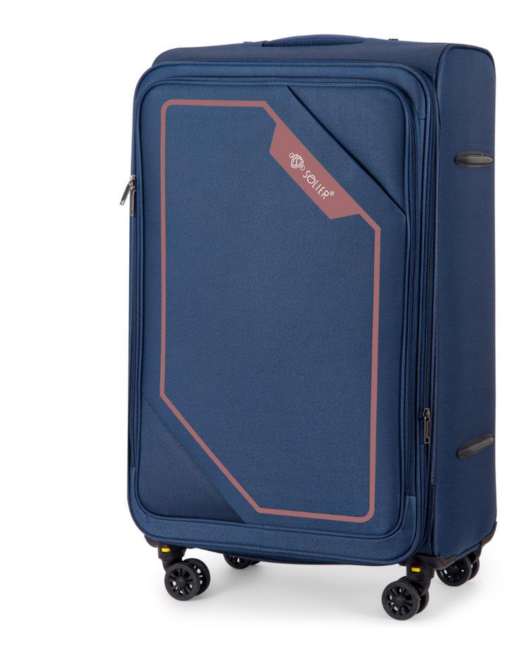 Solier Softflex 2240 střední měkký kufr M 23“ navy/hnědý
