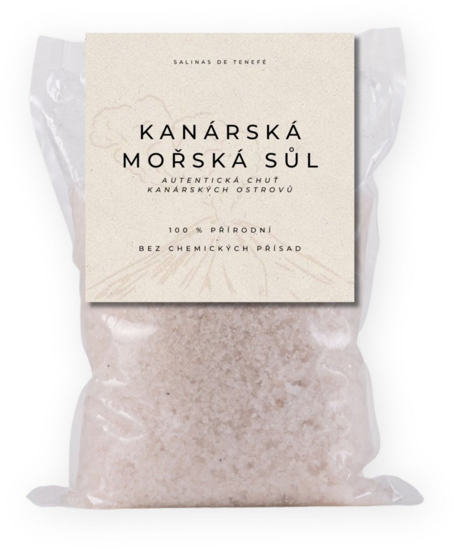 Salinas Kanárská mořská sůl – prémiová gurmánská sůl z Gran Canarie 1 kg
