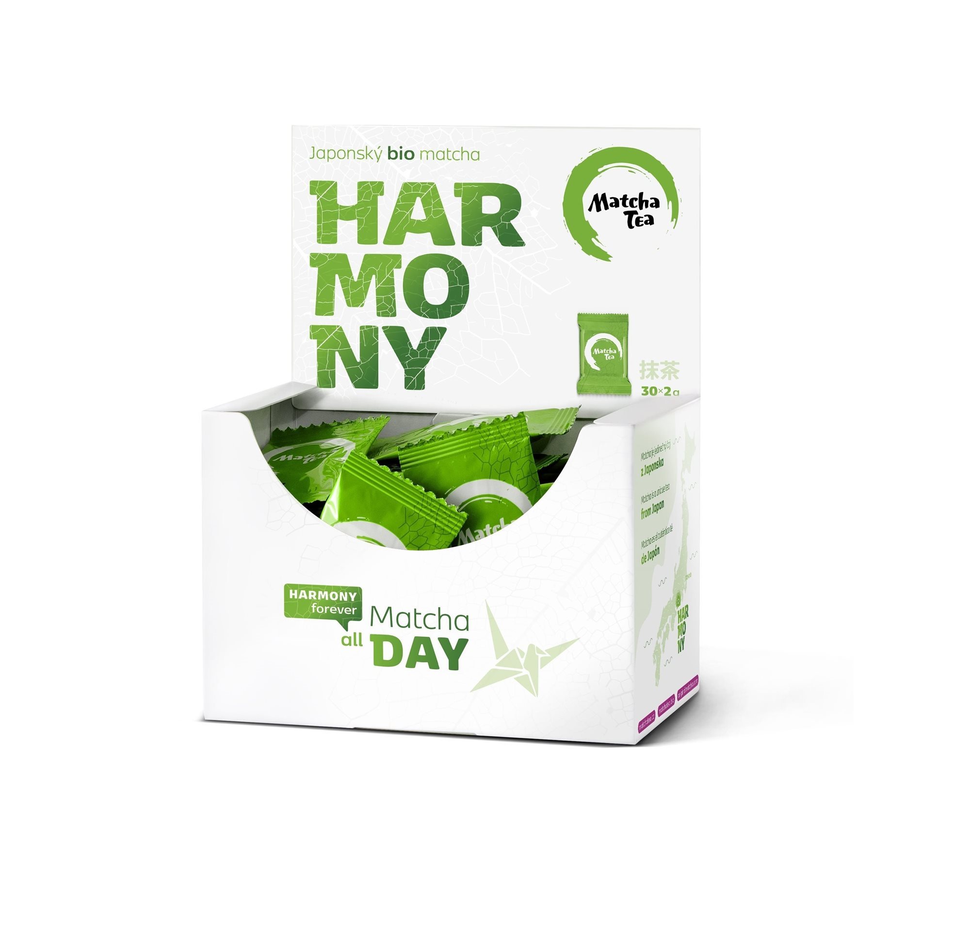 Čajová květina Matcha Tea Harmony zelený čaj 30 x 2 g