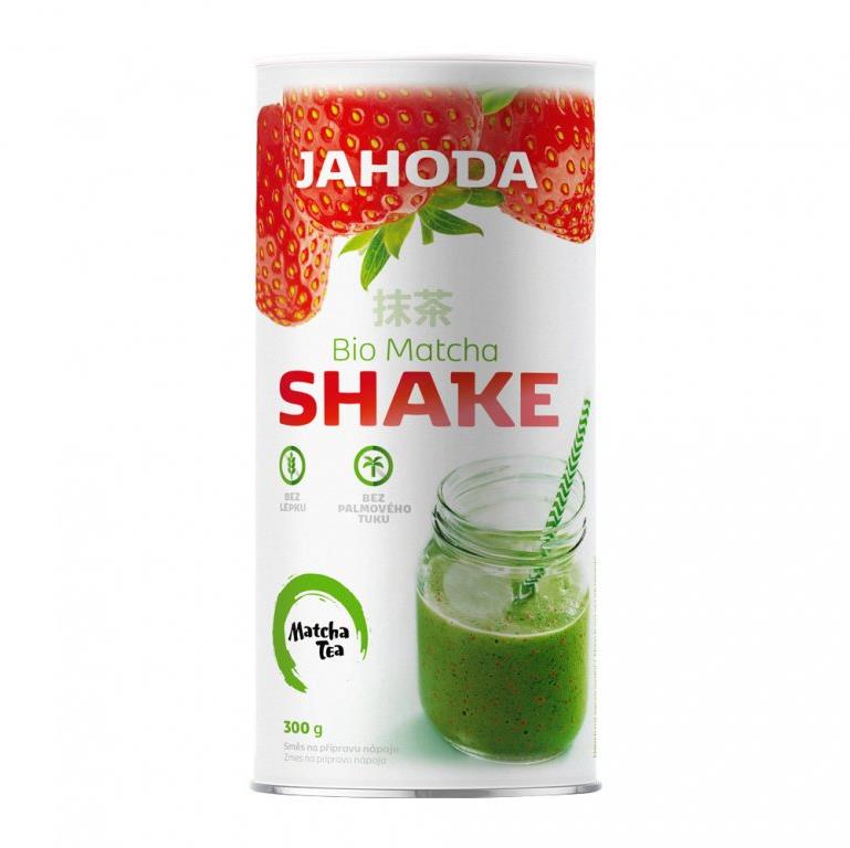 Matcha Tea Bio shake 300 g, jahoda