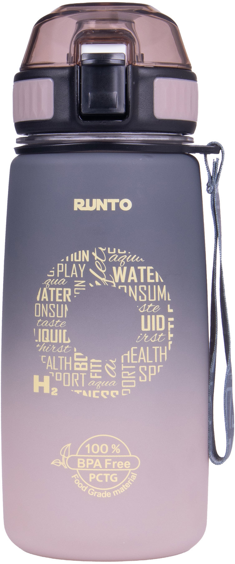 Runto AQUA-GO 630 ML Láhev, hnědá, velikost 630 ML